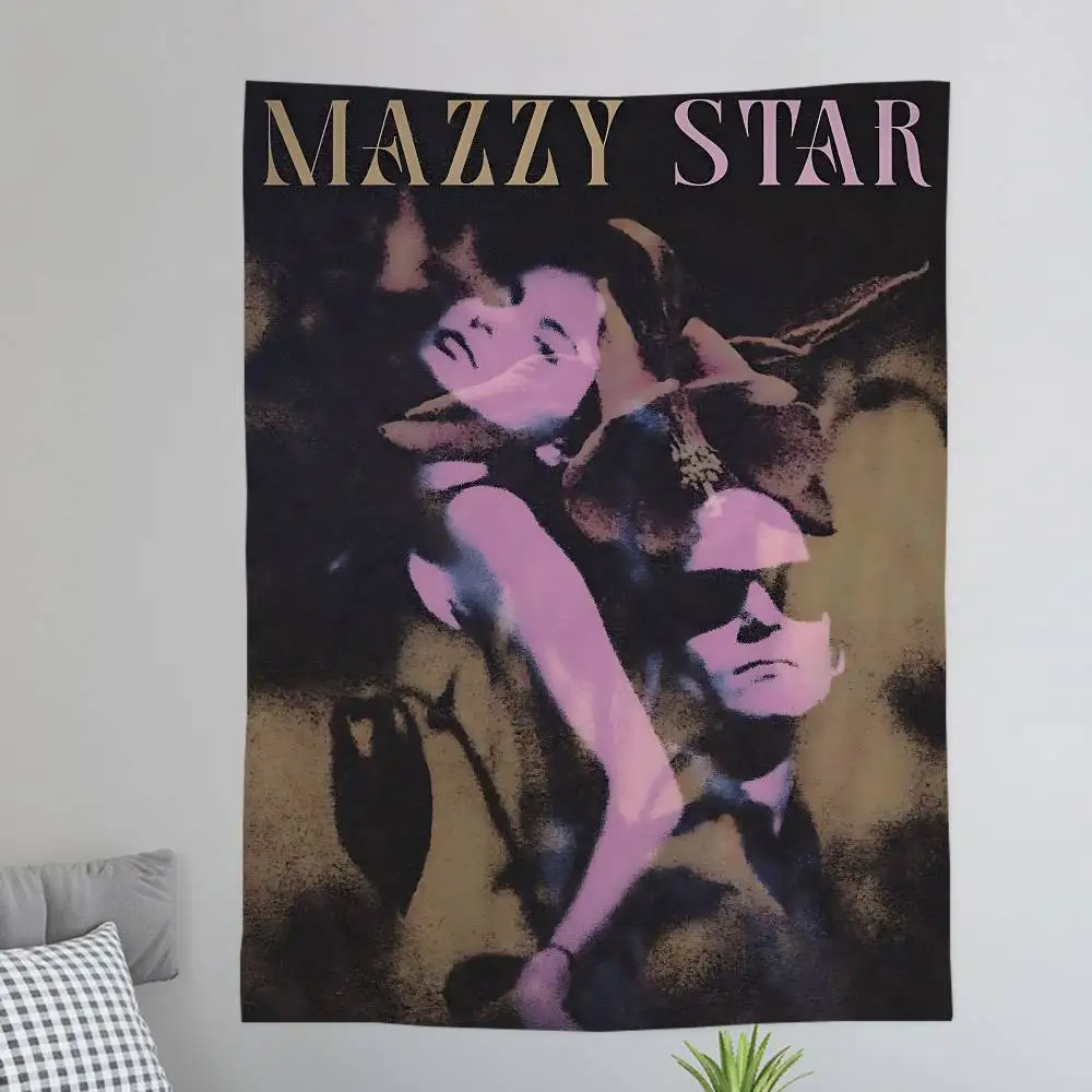 Music Album M-Mazzy Star Hanging Bohemian Tapestry Bohemian Wall Tapestries Mandala Kawaii Room Decor