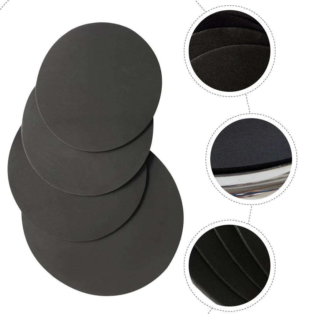 

4 Pcs Gel Drum Practice Pads Pad 12 Inch Mute Percussion Mat Kit Para Uñas En De Music Drum Practice Padss Accessories Practice