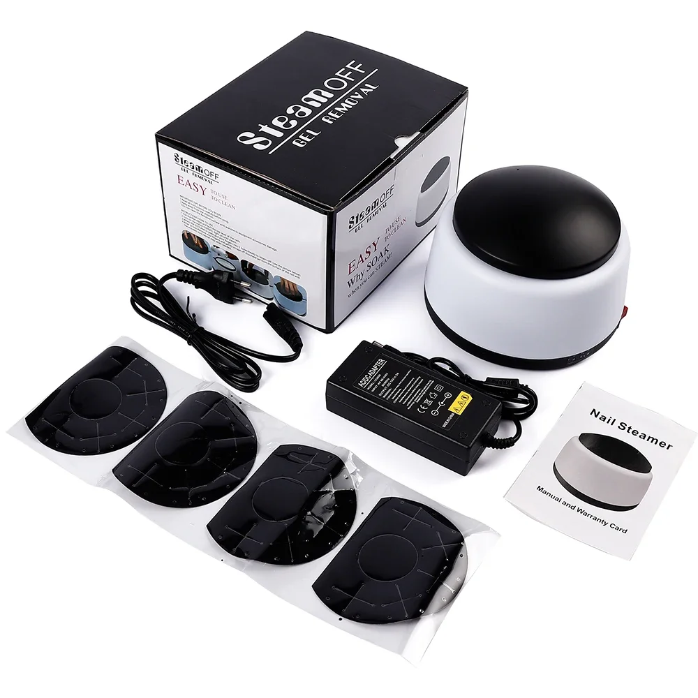 Macchina per la rimozione dello smalto a vapore Dispositivo per la rimozione dello smalto per unghie in gel Riscaldamento a vapore Soak Asciugatrici per unghie