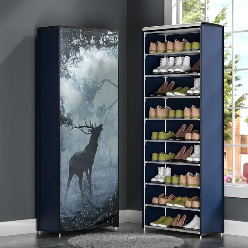

Shoe Cabinet Closed Shoe Rack Simple Multi-layer Shoes Closet Hallway Furniture Shoe Organizer Space Saving Ultra-thin Cabinets