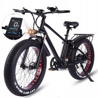 CMACEWHEEL KS26 Electric Bike 26 Inch Fat Tire E-bike 48V/18Ah Battery E-Mountain Bike for Women/Men, 7 Speed,Range 80 km