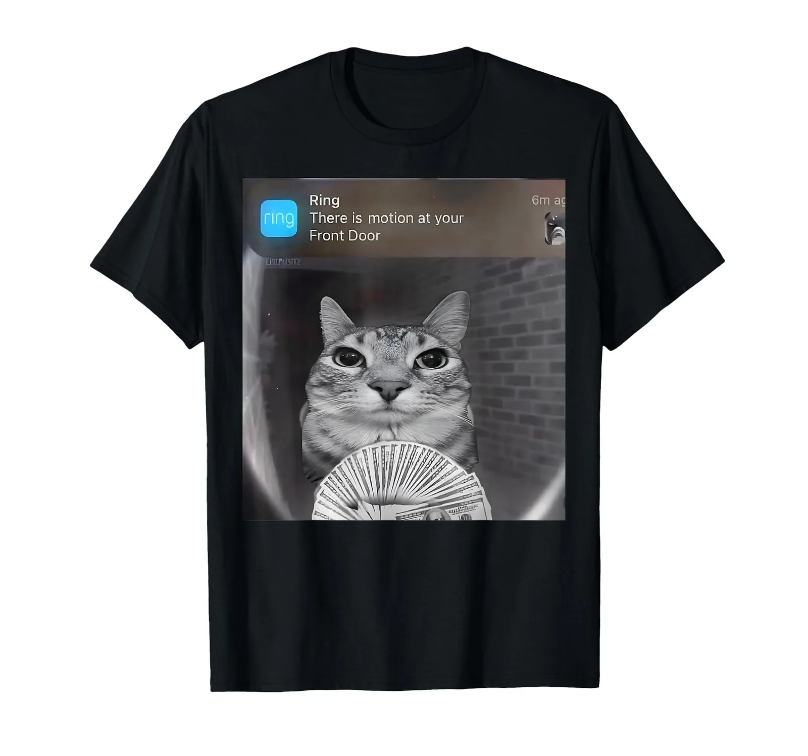 

Motion Sensing Cat Design Tee for Fun Lovers