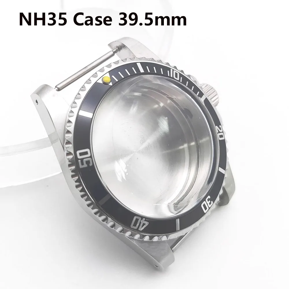 

Watch Case 39.5mm, Convex Mirror Retro Stainless Steel Watch Case NH35, for NH35 NH36 Movement Watch Shell, Fit 29- 28.5mm Dial