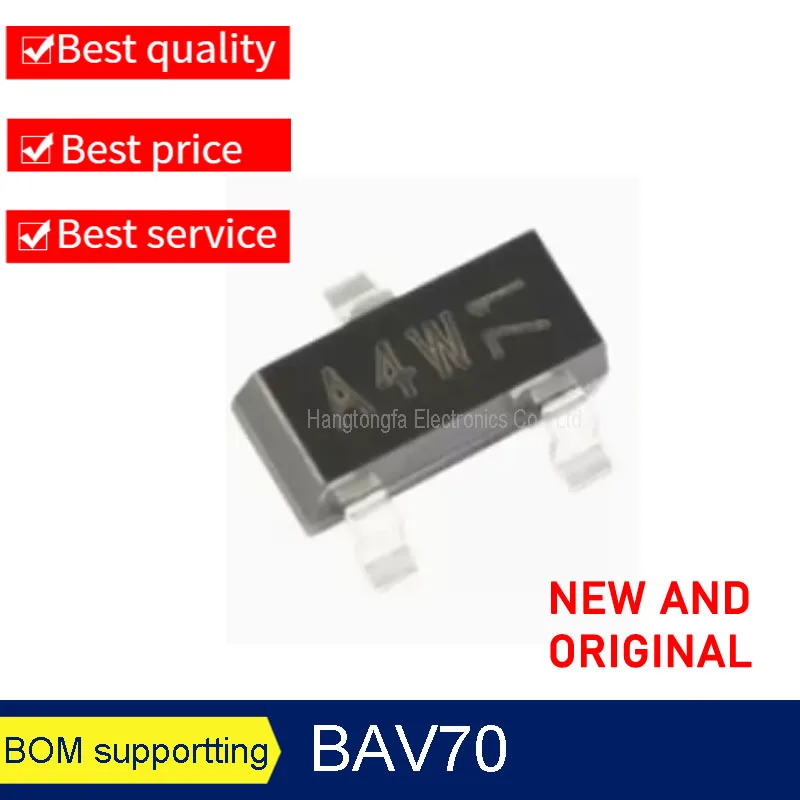 Original BAV99 BAV70 BAW56 Marking A7W A4W A1W SOT23   SMD Triode NEW