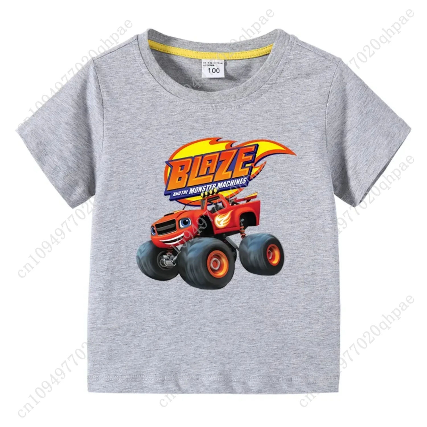 Blaze En De Monster Machines Cartoon Kids Grappige T-shirts Baby Jongens Koele Zomer T-shirt Kinderen Tops Meisjes Kleding 1-10Y