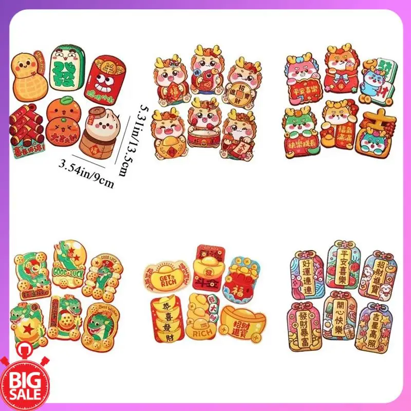 Grande Oferta 36 pçs envelopes vermelhos sorte saco de dinheiro estilo chinês primavera festival pacote vermelho bênção pacote