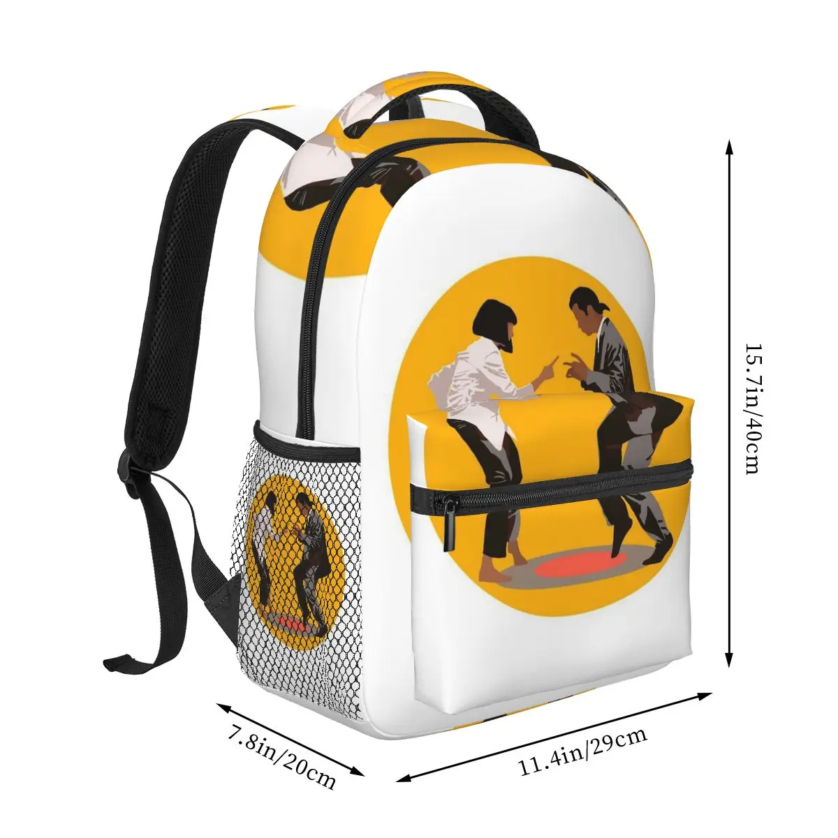 Pulp Fiction Movie Quentin Tarantino Movie Series 10 Backpack Student Boys Girls BookBag School Bag Shoulder Bags for Men Women