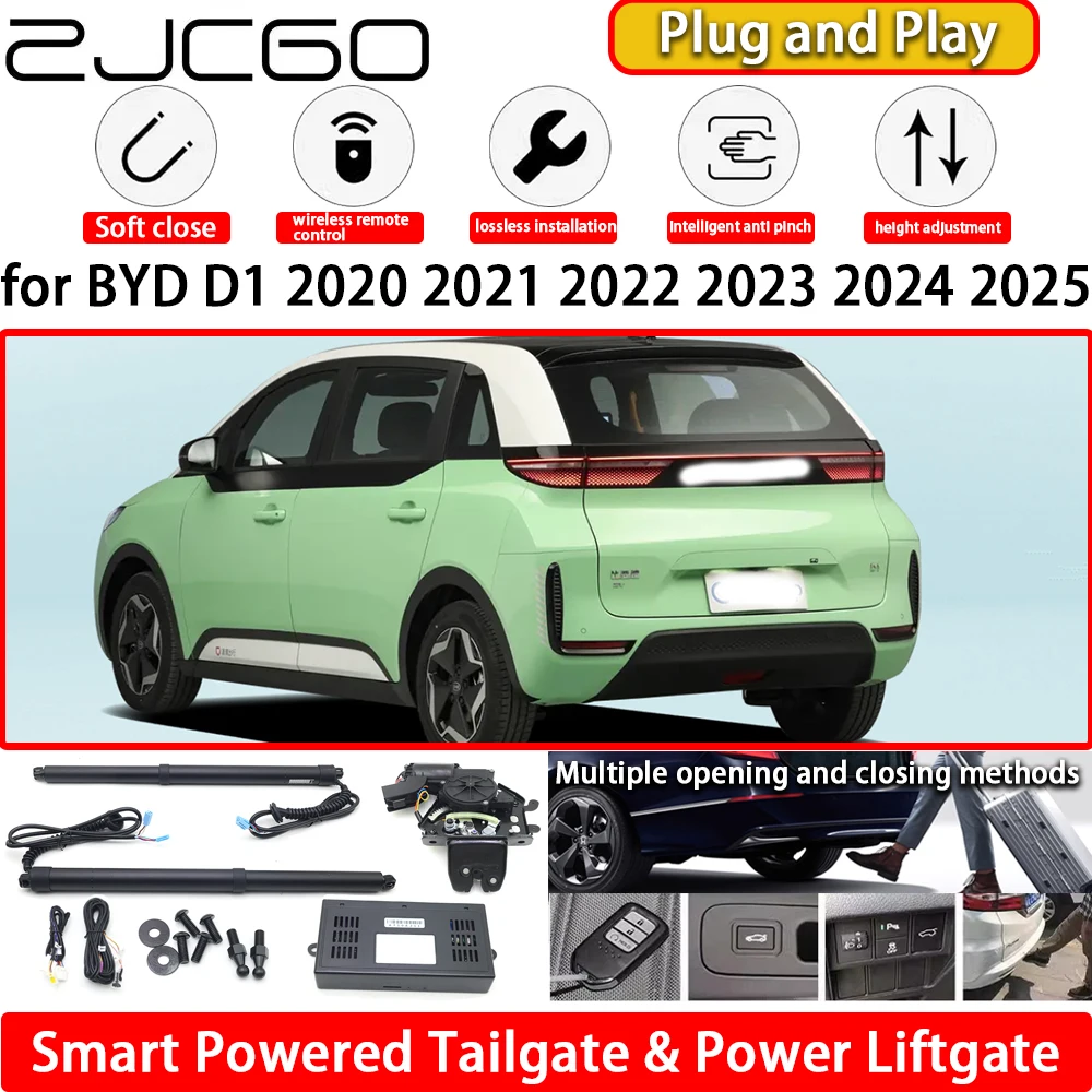ZJCGO for BYD D1 2020 2021 2022 2023 2024 2025 OEM Automatic Electric Powered Tailgate Power Liftgate Tail Gate Lift Kit System