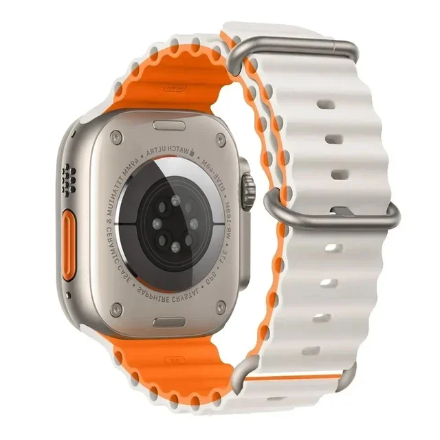 Oceaanband voor Apple Watch Ultra 2 Band 49 mm 10 9 8 7 45 mm 41 mm Siliconen armband Polsband iWatch 6 5 4 3 SE 44 mm 40 42 mm band