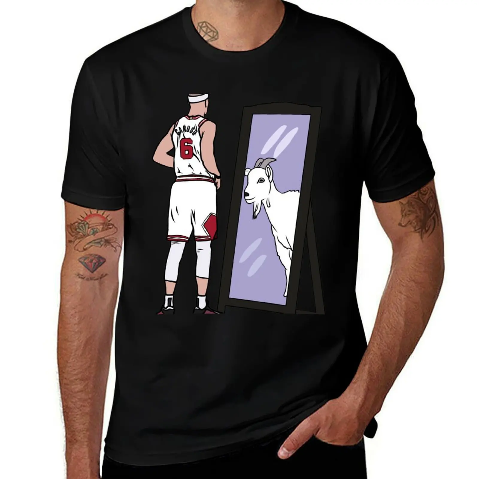 

Alex Caruso Mirror GOAT (Bulls) T-Shirt Sun Block Outdoor T-Shirt