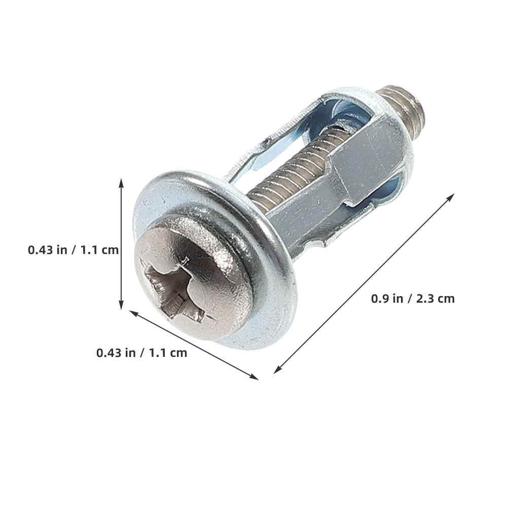 

20Pcs Threaded Inserts Petal Nut Expansion Nut Spiral Thread Carbon Steel Durable Screw Anchor Fixing License Plates Air