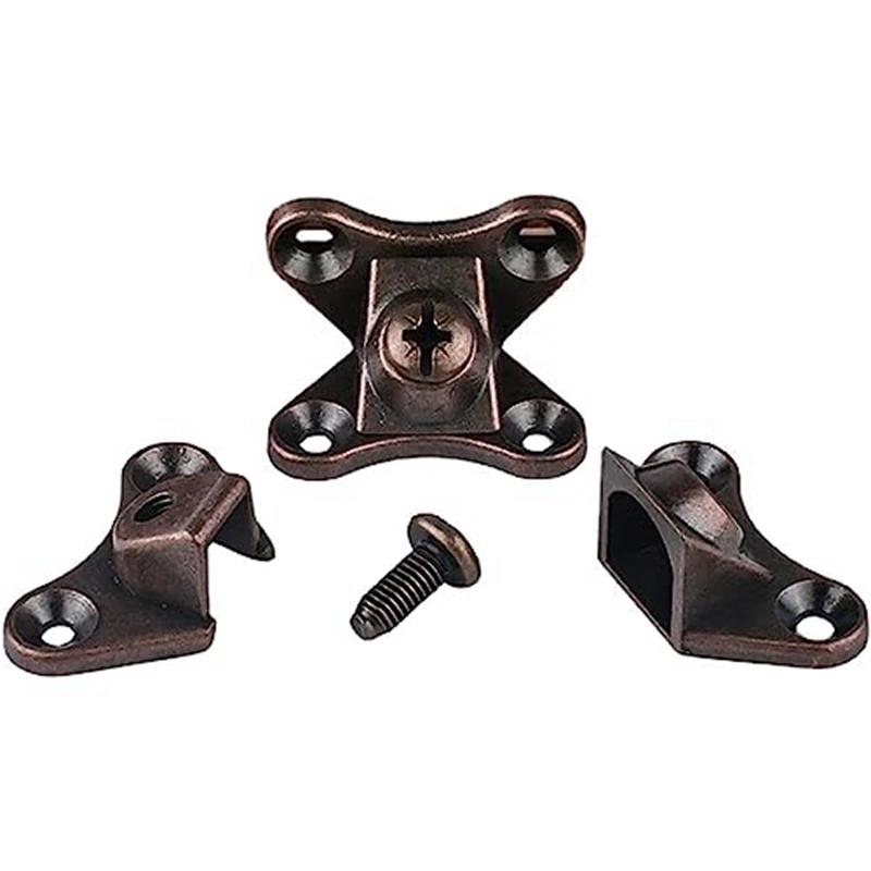 20PCS Removable Combination Butterfly Corner Code Heavy Duty Shelf Brackets, L Bracket, (Red Bronze)
