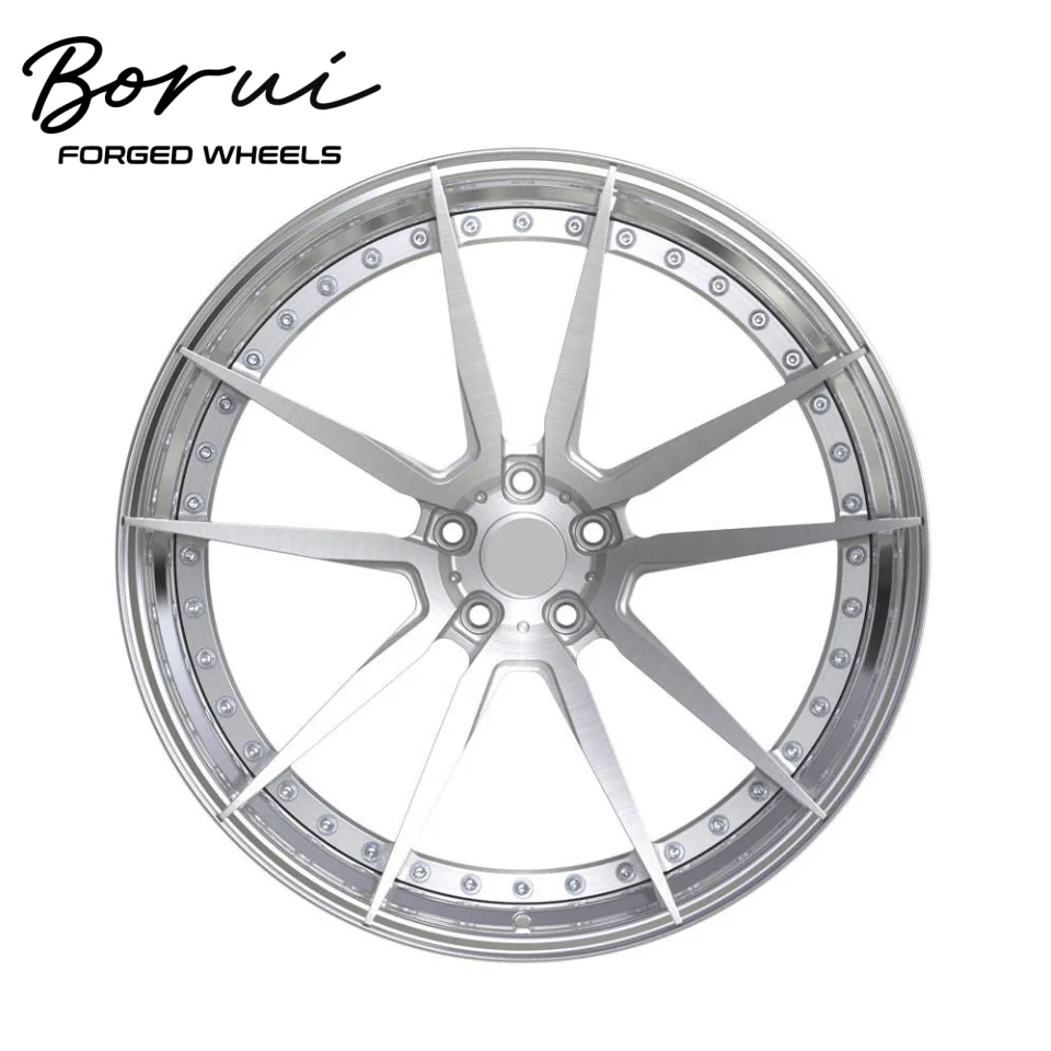 Borui Forged Wheels Aluminum Alloy Racing Car Wheels 1-Piece 17-20 Inch PCD 100-114.3mm Customization 15mm Passenger Alloy Car
