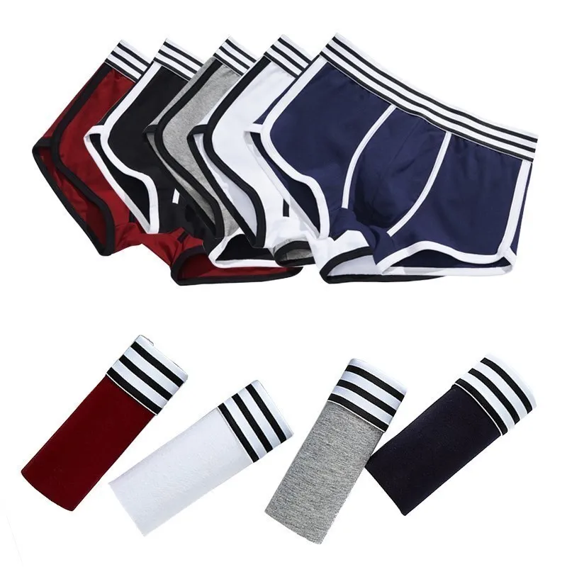 4Pcs Brand Men Underwear Mens Boxers Male Panties Boxershorts Underpants Cotton High Quality Sexy Homme Shorts Boxers for Men