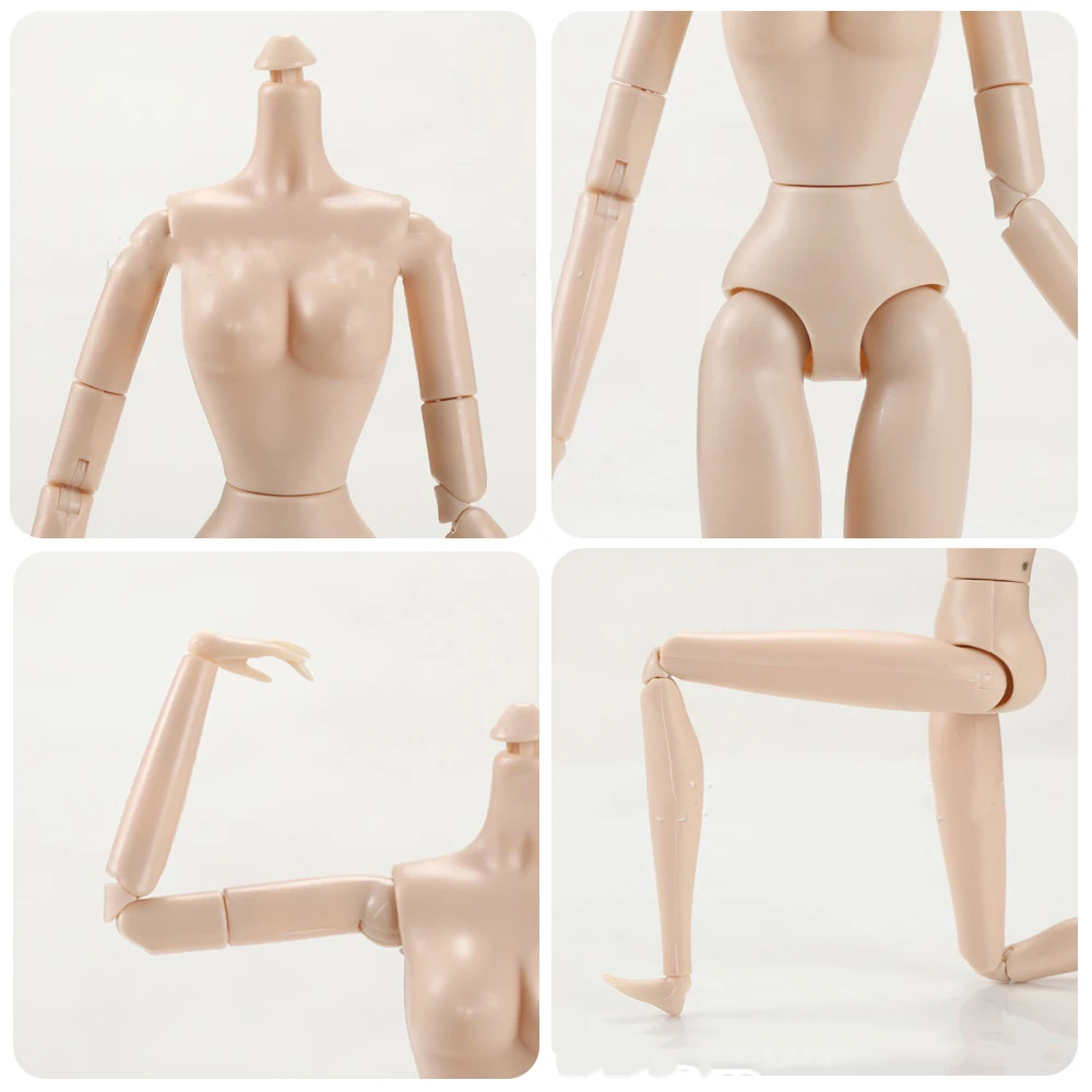28cm 슈퍼모델 바디 20 관절 바디 11.5인치 인형 DIY 액세서리 유럽형 바디 드레스업 메이크업 헤드 1/6 BJD 인형 장난감