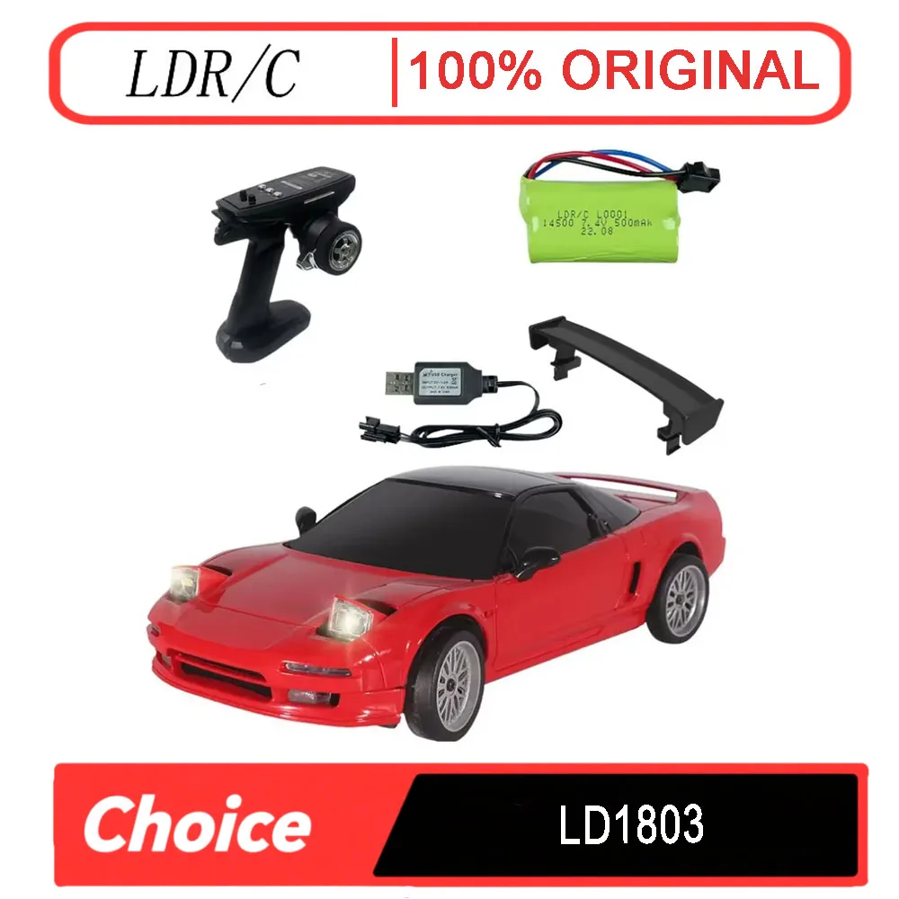 

LDRC LD1803 NXS 1/18 RTR RC Drift Car — 2.4G 2WD с ESP Gyro и светодиодными фонарями