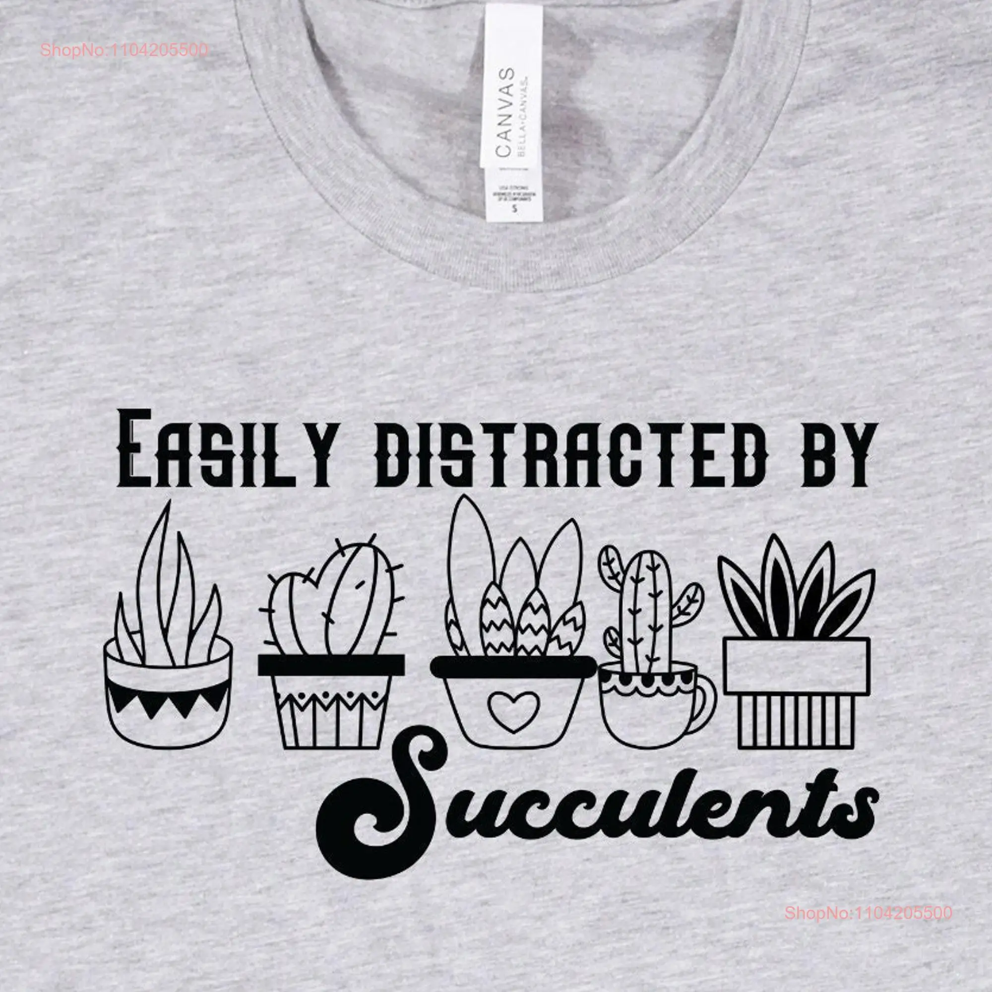 Gardener SucculenT T Shirt For Crewneck men and women Outdoors Gardening Mum long or short sleeves