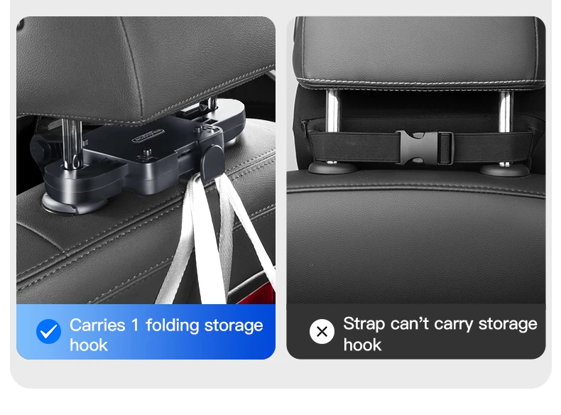 Leder Auto Sitz Kopfstütze Kissen Multifunktions Memory Foam Auto Hals Kissen Einstellbare Auto Kopfstütze Kissen Auto Zubehör – Detail 5