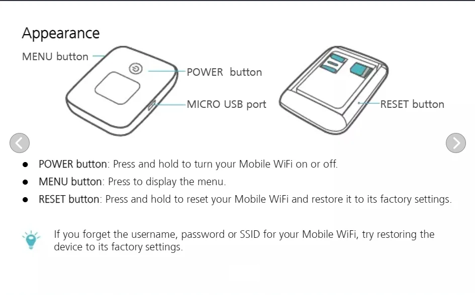 Unlocked Huawei E5577 E5577-320 150Mbps 3000mAh Battery 4G LTE Mobile Wifi Router Pocket Hotspot