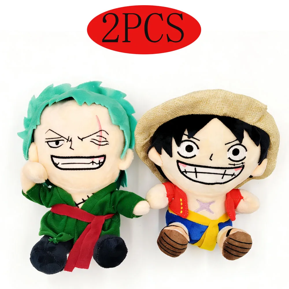 

Hot NEW One Piece Anime Plush Toy Luffy Zoro 20CM Plush Toys Soft Stuffed Doll Plushie Pillow Xmas Gift Decor