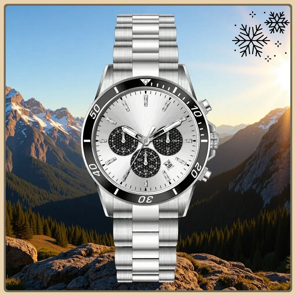 

3 # # Высококачественные деловые часы со стальным ремнем, мужские кварцевые часы, водонепроницаемые брендовые часы, мужские часы, водонепроницаемый подарок