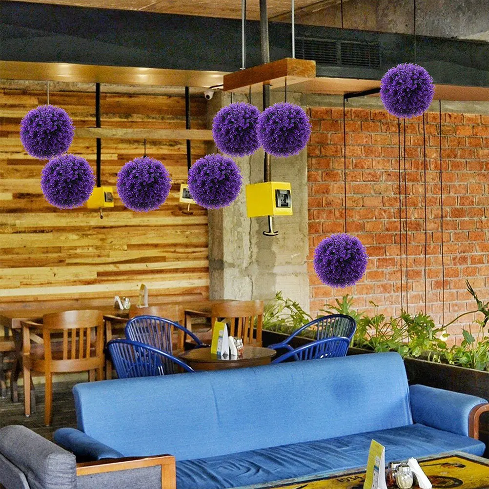 

2Pcs Artificial Eucalyptus Topiary Balls Lifelike Greenery Decor for Home Wedding Party Indoor Outdoor Hanging Garden Decoration