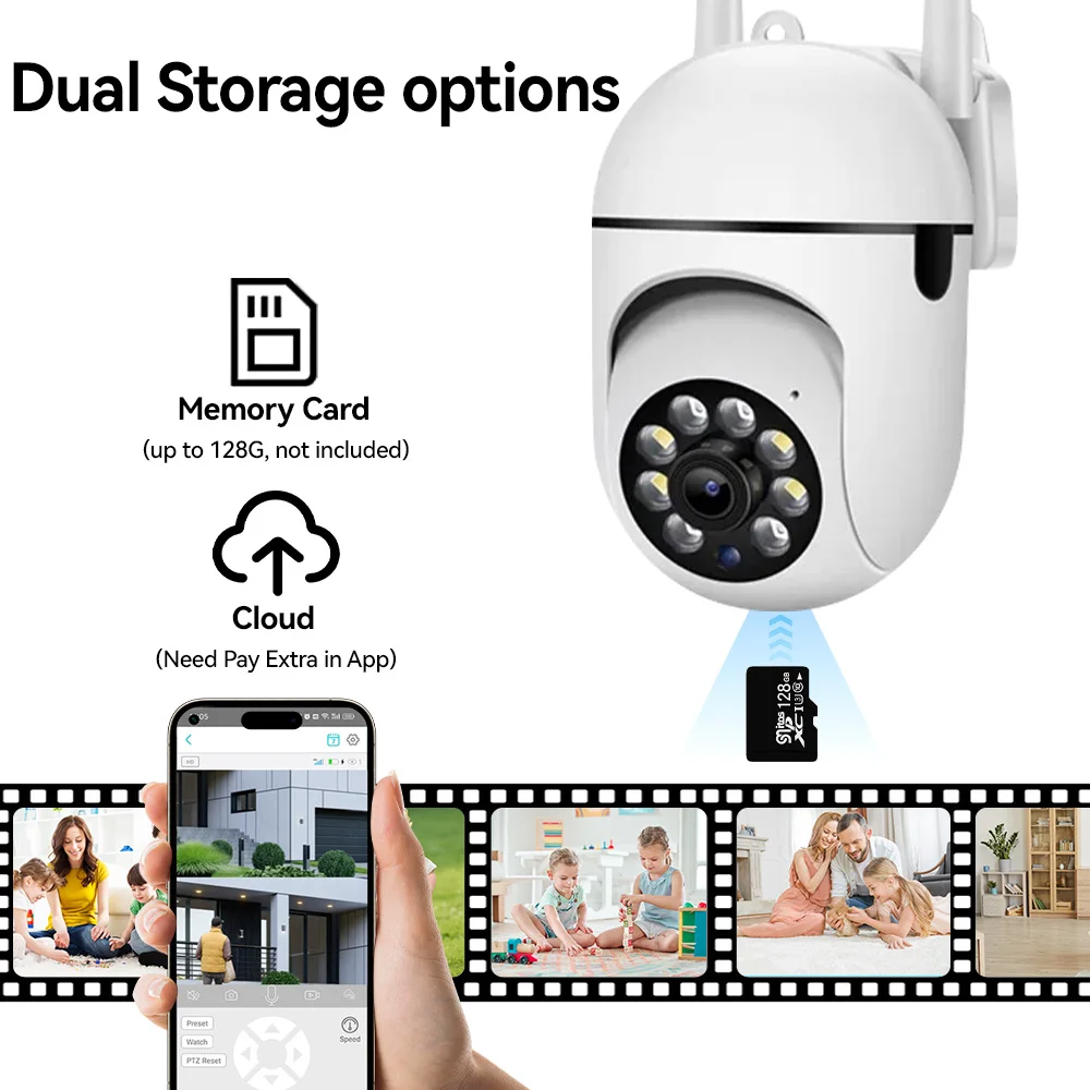 2.4G 8MP Kameras WLAN-Videoüberwachung IP-Innensicherheitsmonitor 5.0X Zoom Drahtloser Haus-Alarm mit Tracking-Funktion O-Kam Pro – Detail 18