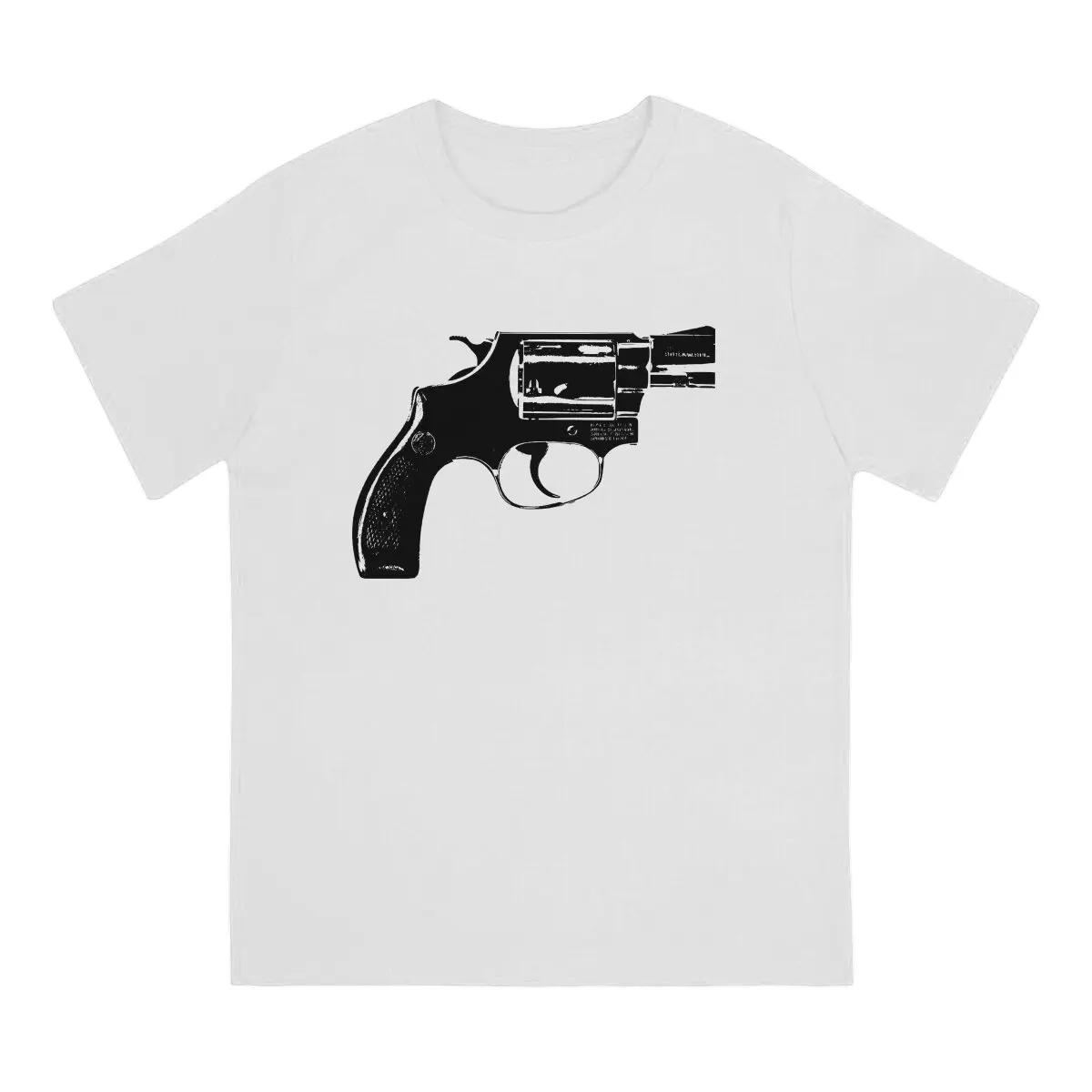 Men Revolver T Shirt Smith Cool Wesson Cotton Clothes Crazy Short Sleeve Round Collar Tee Shirt Birthday Gift T-Shirt