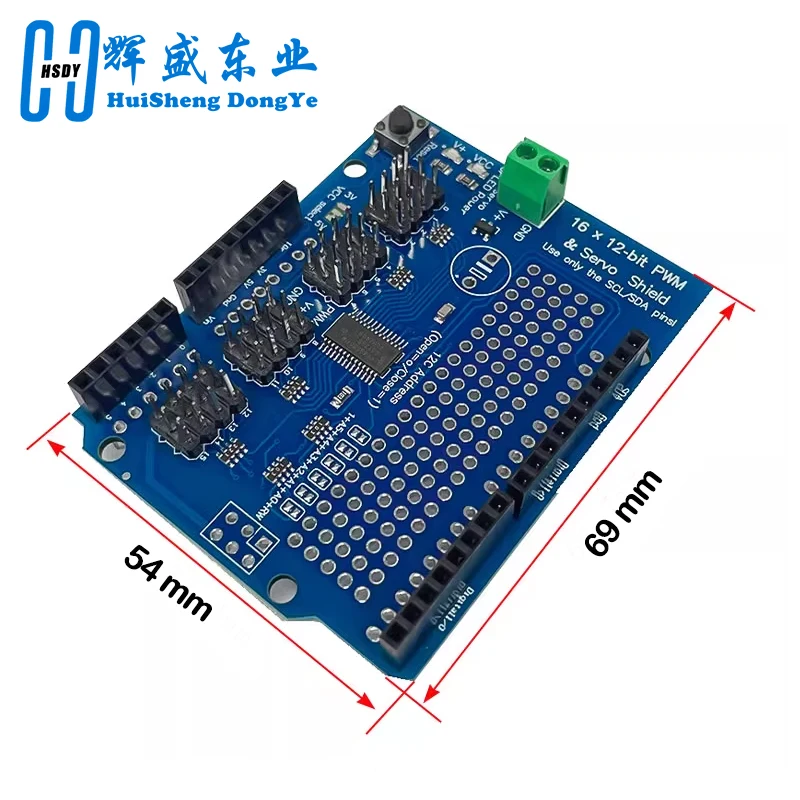 Motor/Stepper/Servo/Robot Shield for Arduino I2C v2 Kit w/ PWM Driver Board