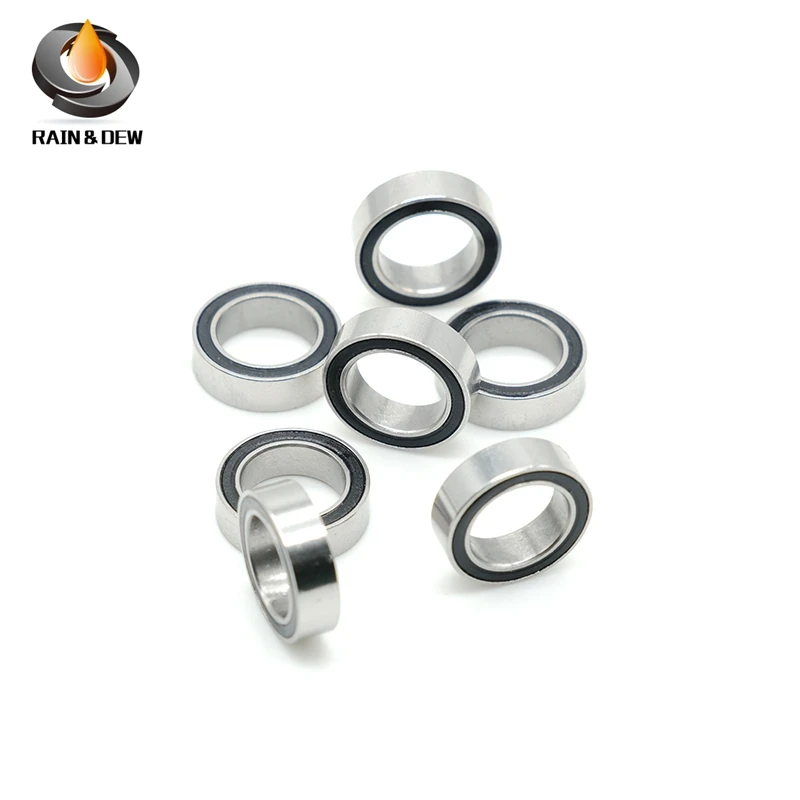 10Pcs SMR128-2RS  8X12X3.5 mm Stainless Steel Ball Bearing  MR128RS  Ball Bearing Anti Rust  Fishing Reel Bearing MR128