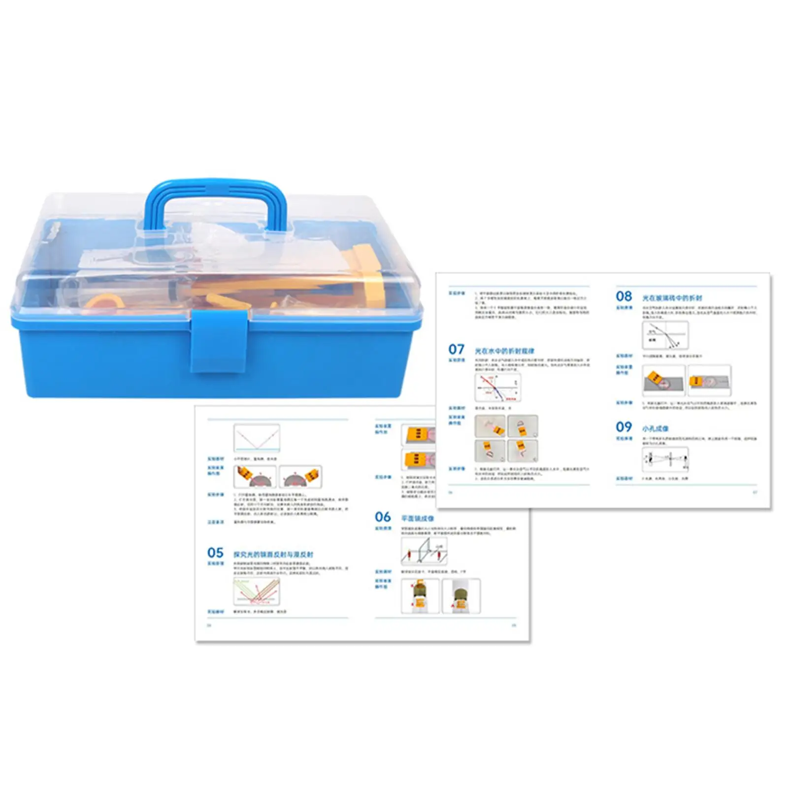 

Набор для экспериментов по физике и оптике. Геометрическая оптика для обучения в классе.