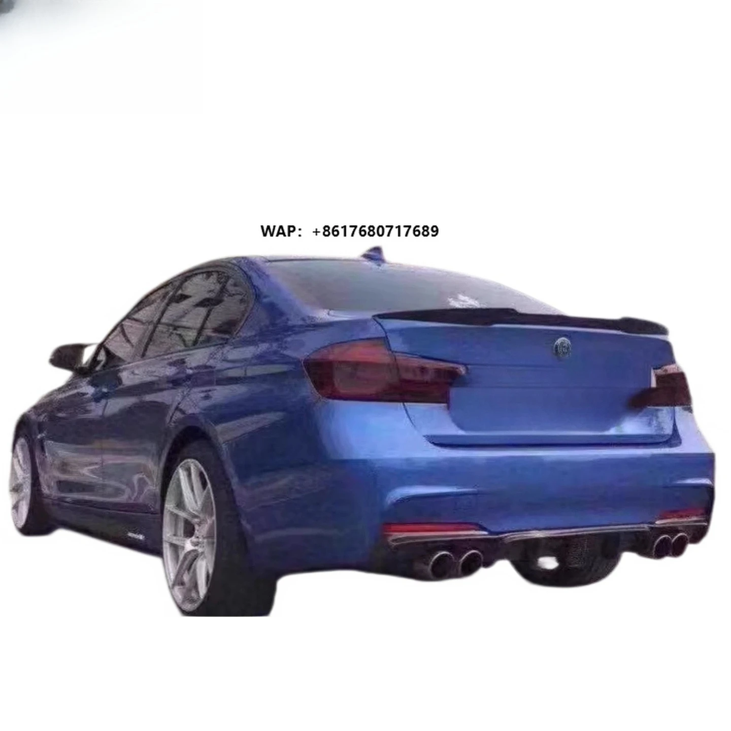 

Upgrade Body Kits High Quality New Carbon Fiber Rear Lip Bilateral Dual Exhaust Ports Rear Bumper Lip for 3 Series F30