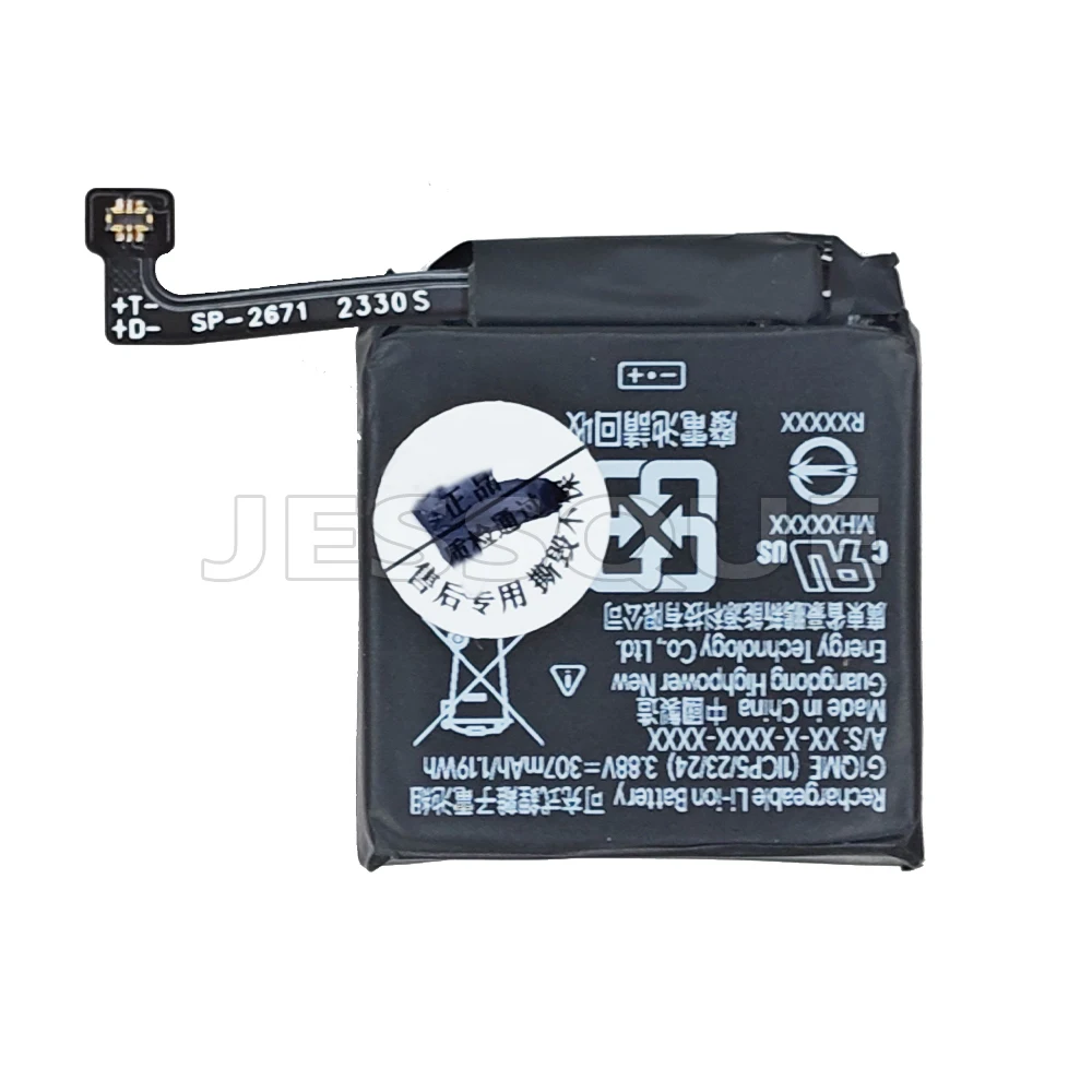 بطارية أصلية تحل محل 307 مللي أمبير 432223 41 مللي متر لساعة Google Pixel Watch 3 G1QME الذكية