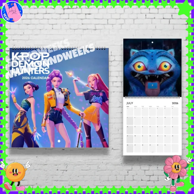 

Kpop Demon Hunters 2026, Cute Kpop Wall Calendar, Planner & Organizer, Perfect Kpop Gift for Daughter, Teen Girls, Fans