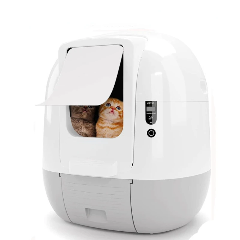 

Automatic Intelligent Large Cat Litter Box Fully Closed Feces Machine Splashproof Bedpan Toilet self Cleaning Cat Sandbox