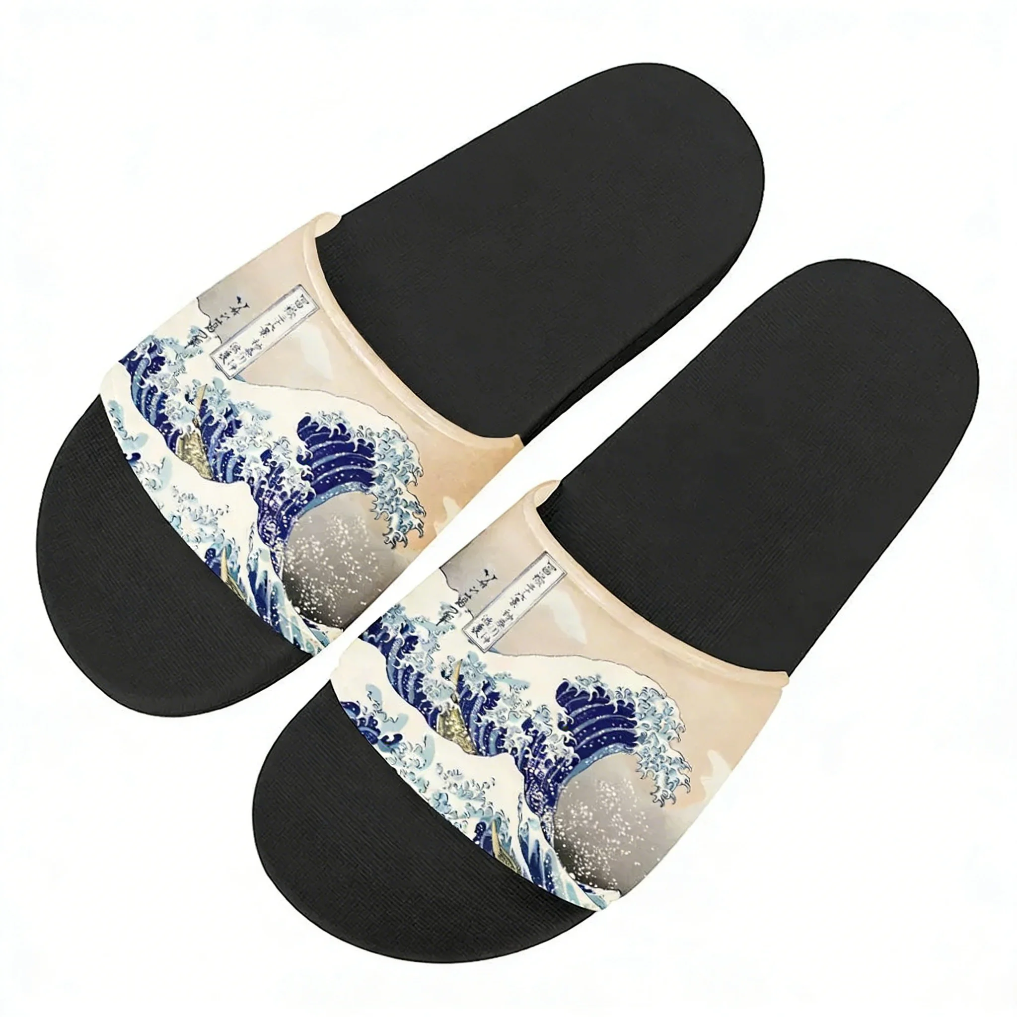 

The Great Wave off Kanagawa Slippers Home Water Shoes Mens Womens Teenagers Outdoor Beach Pool Sandals Custom Summer Slipper