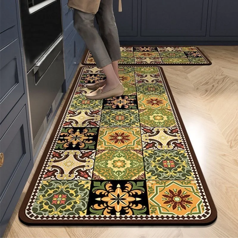 Kitchen Mat Bathroom Diatomaceous Earth Mat Absorbent Floor Mat Foot Pad Rubbing Foot Pad Entrance Carpet Bedroom Kitchen Rug