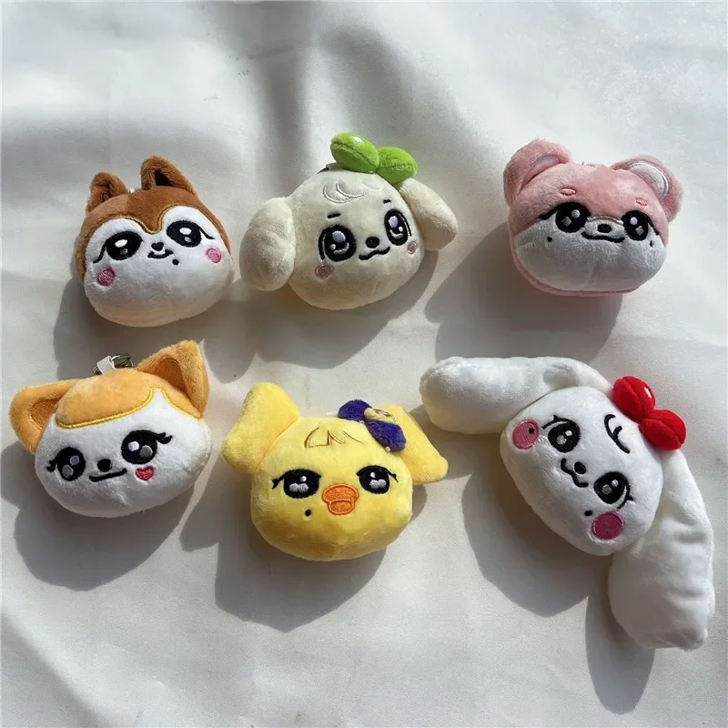 Kpop Cherry Same Plush Keyrings Cartoon Q Styles Minive Figures DIVE YuJin GAEUL WonYoung LIZ REI LEESEO Keychains Bag Pendants