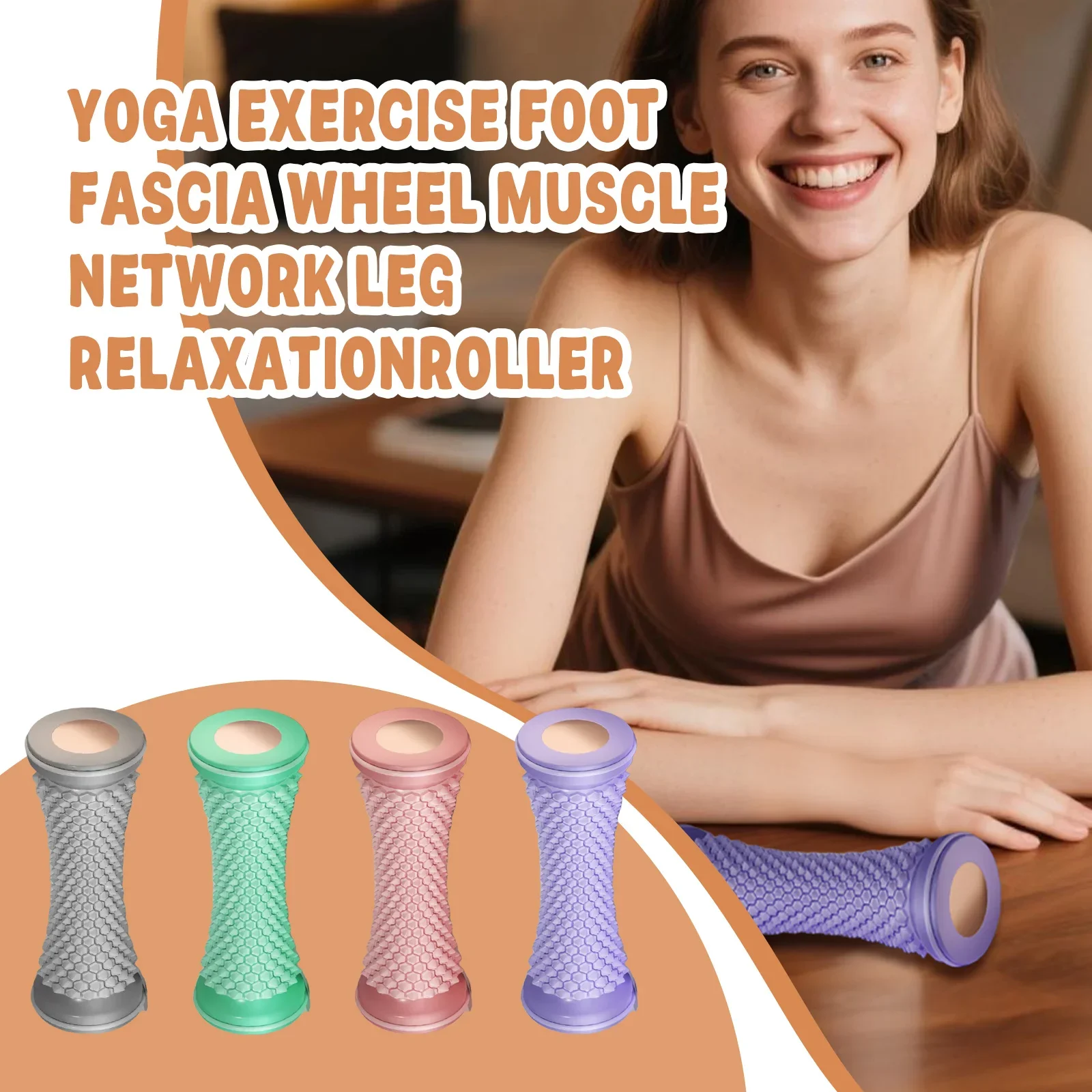 

Foot Massage Roller Manual Foot Trainer for Relieve Plantar Fasciitis Heel & Foot Arch Pain and Deep Tissue Massage Multi-Functi
