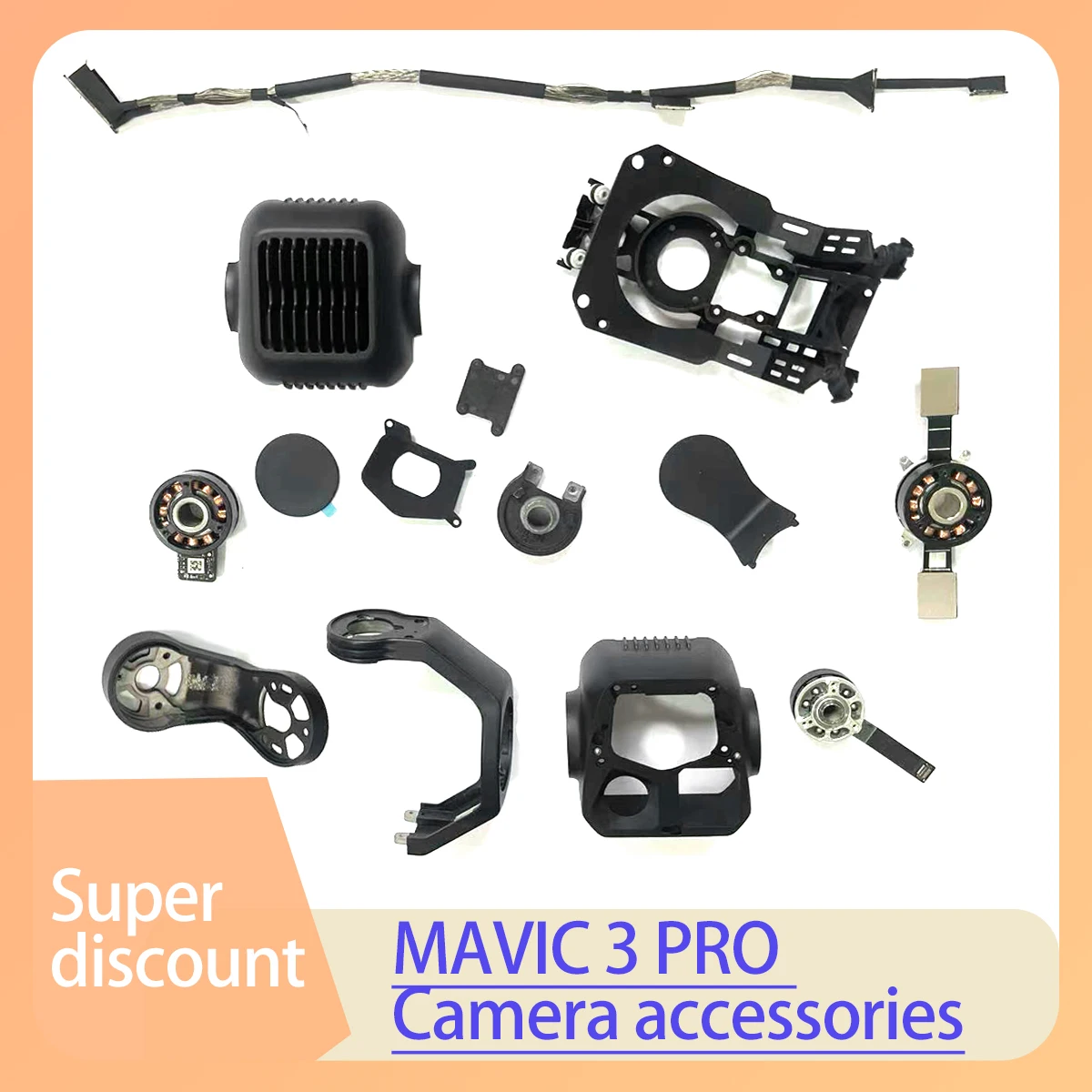 

New Mavic3 Pro PTZ Upper and Lower Bracket Shock Absorber YPR Motor Cable Mainboard UV Ring Suitable for DJi mavic 3pro Drone