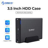 ORICO Aluminum Hard Drive HDD Enclosure USB3.0/Type-C 3.5 inch HDD Case Docking Station Support UASP 12V2A Power