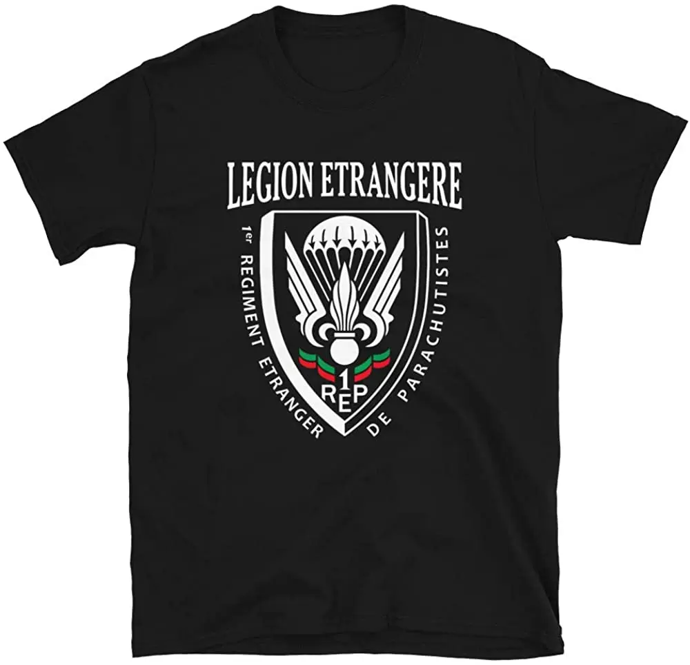 

Legion Etrangere 1 Rep Paratrooper French Foreign Legion T Shirt. Short Sleeve 100% Cotton Casual T-shirts Loose Top Size S-3XL