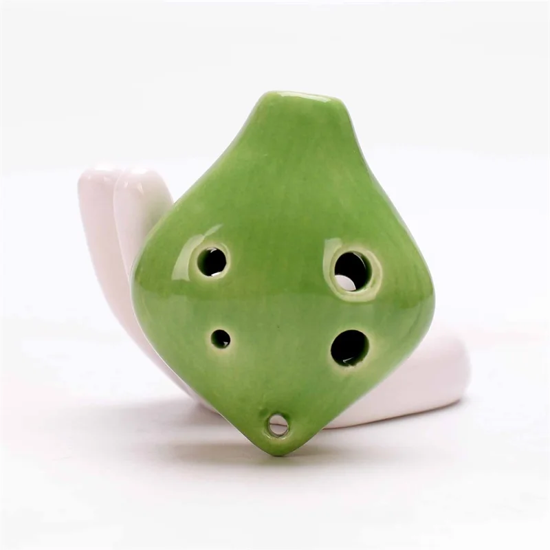 1pcs Colorful Ocarina Flute 6 Hole Soprano C Ceramic Flauta Ocarina Of Time Mini Ocarina Flute Kid\'s Toy Musical Instruments