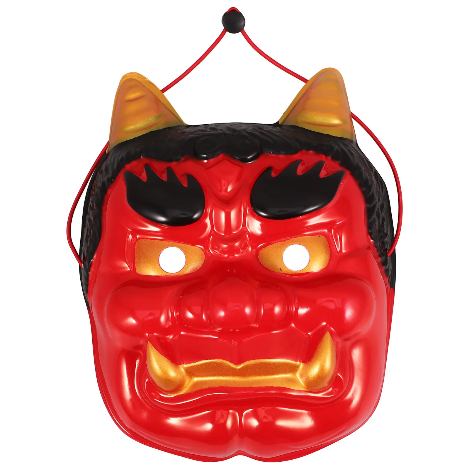 

Japanese Demon Halloween Costume Horror Head Scary Face Cover Stage Performance Props Unique Japanese Design Traditional Theater