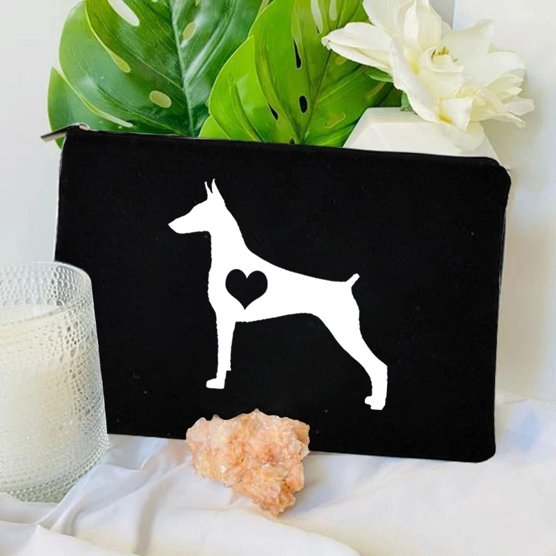 

Designer Pouch Women Bag Funny Dog Lover Cosmetic Bag for Makeup Dog Owner Student Cartoon Pencil Case Women Zipper Makeup Bag