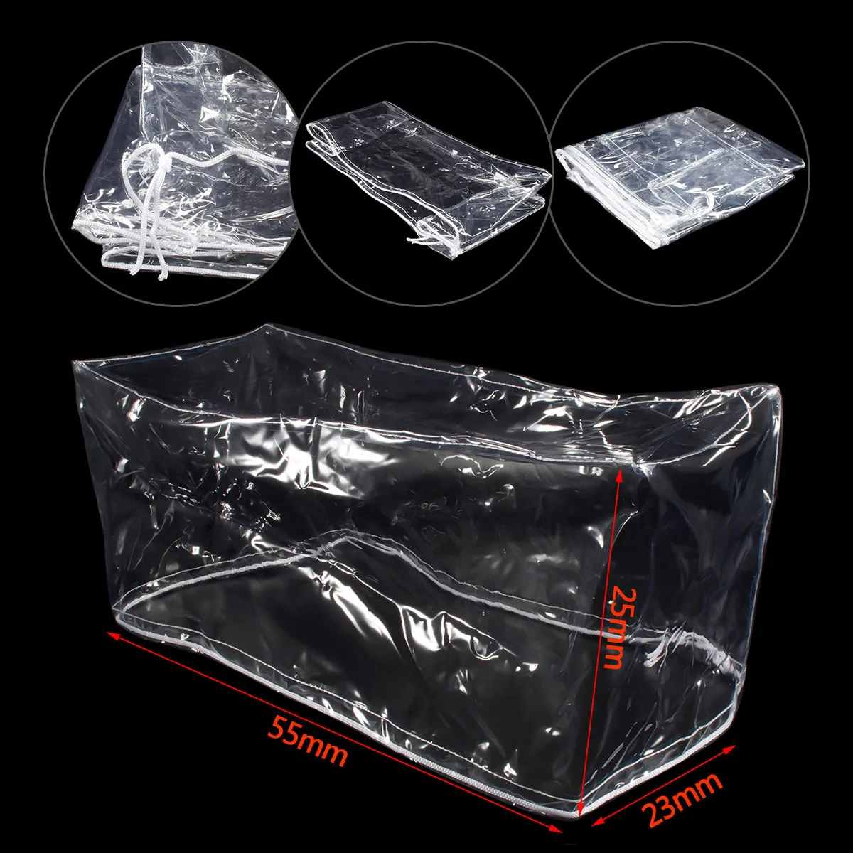 1Pcs PVC Clear Dust Cover RC Car Storage Display Dustproof for 1/10 Rock Crawler TRX4 SCX10 III Defender D90 VS4 10 TF2 CC01