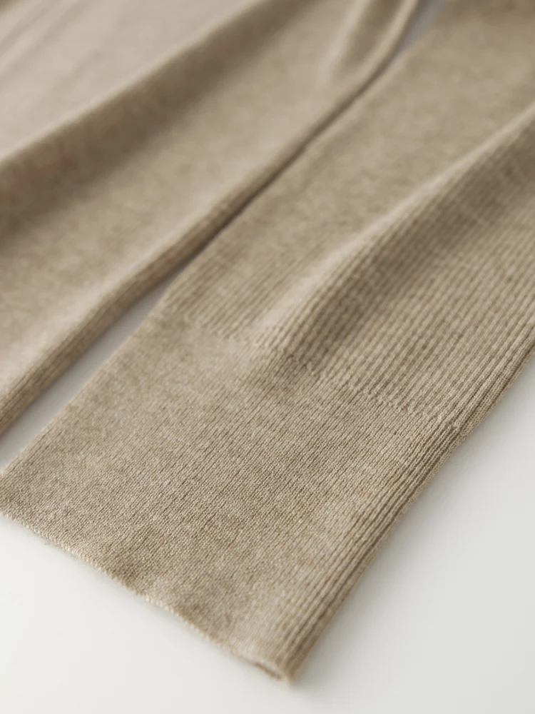 Wool Zipper Hoodie Solid Color Cardigan Spring Women's Sweater Comfortable Minimalist Women's Top