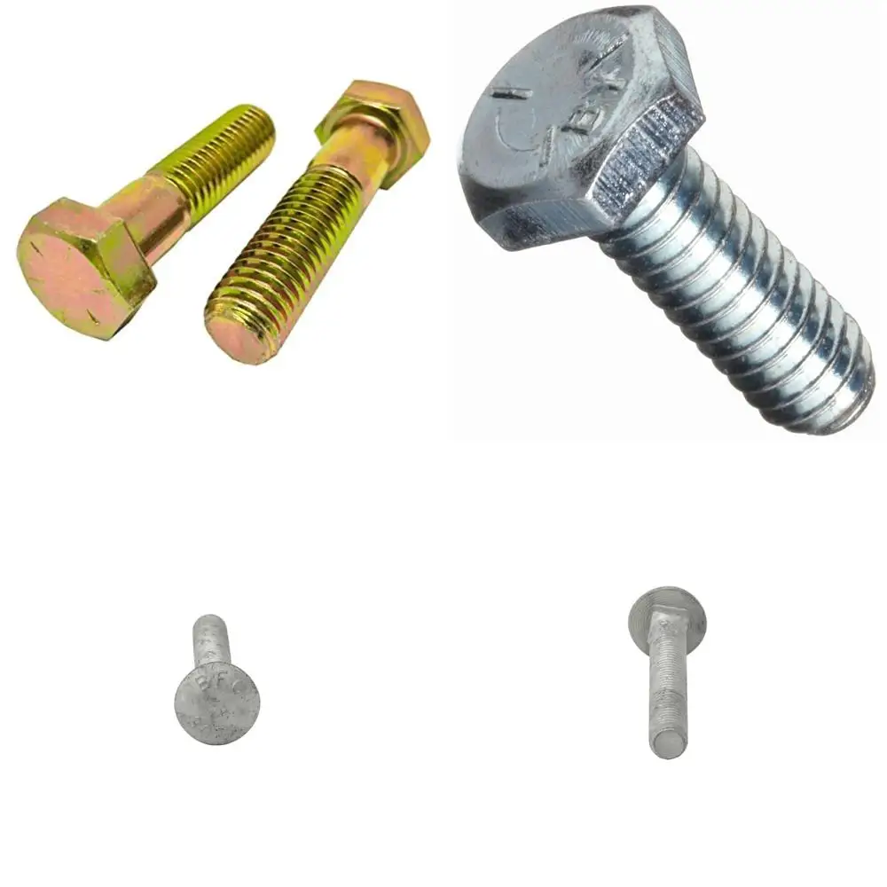 مسامير ذات غطاء سداسي مطلي باللون الأصفر من الدرجة 8، 5/8-11 خيط خشن، طول 5-1/4، 75 قطعة، ملولبة جزئيًا 1.5 طول الخيط #1