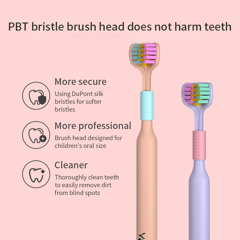 Трехсторонняя зубная щетка, мягкая Бриллиантовая ультратонкая Мягкая зубная щетка для ухода за полостью рта, безопасная зубная щетка, средство для здоровья полости рта