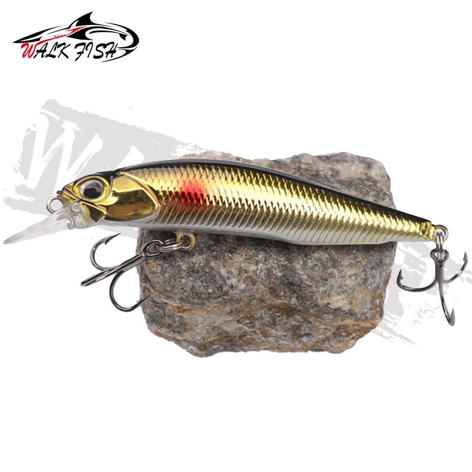 WALK FISH Sinking Minnow 7.5cm 5g Jerkbait Fishing Lure Professional Hard Bait Crank Wobbler Slow Diving Pesca Swimbait Pesca